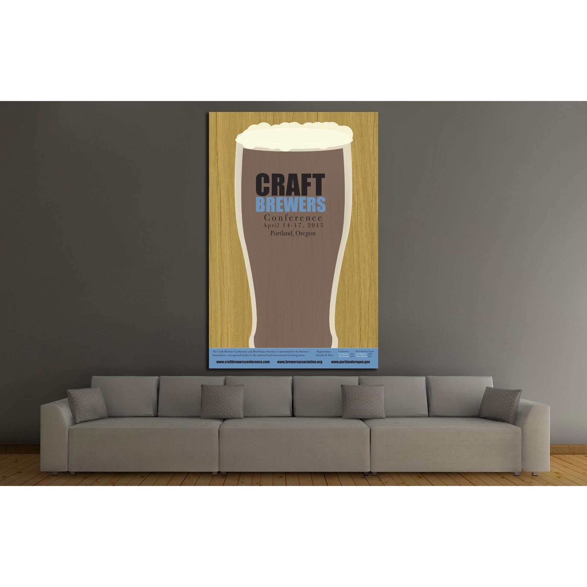 Craft Beer №3452 Ready to Hang Canvas Print - Zellart Canvas Prints ALL_Products, Beer, s-3452