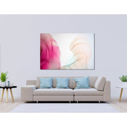 Crimson Rose Abstract №04276 Ready to Hang Canvas Print - Zellart Canvas Prints ALL_Products