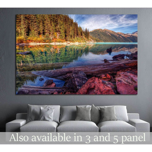 crisp clear mountain lake №851 Ready to Hang Canvas Print - Zellart Canvas Prints ALL_Products, s-851