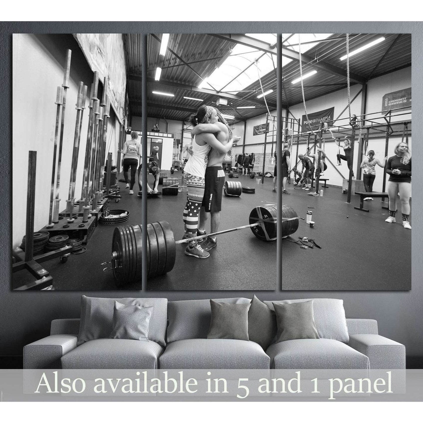 Crossfit Training №1462 Ready to Hang Canvas Print - Zellart Canvas Prints ALL_Products, s-1462