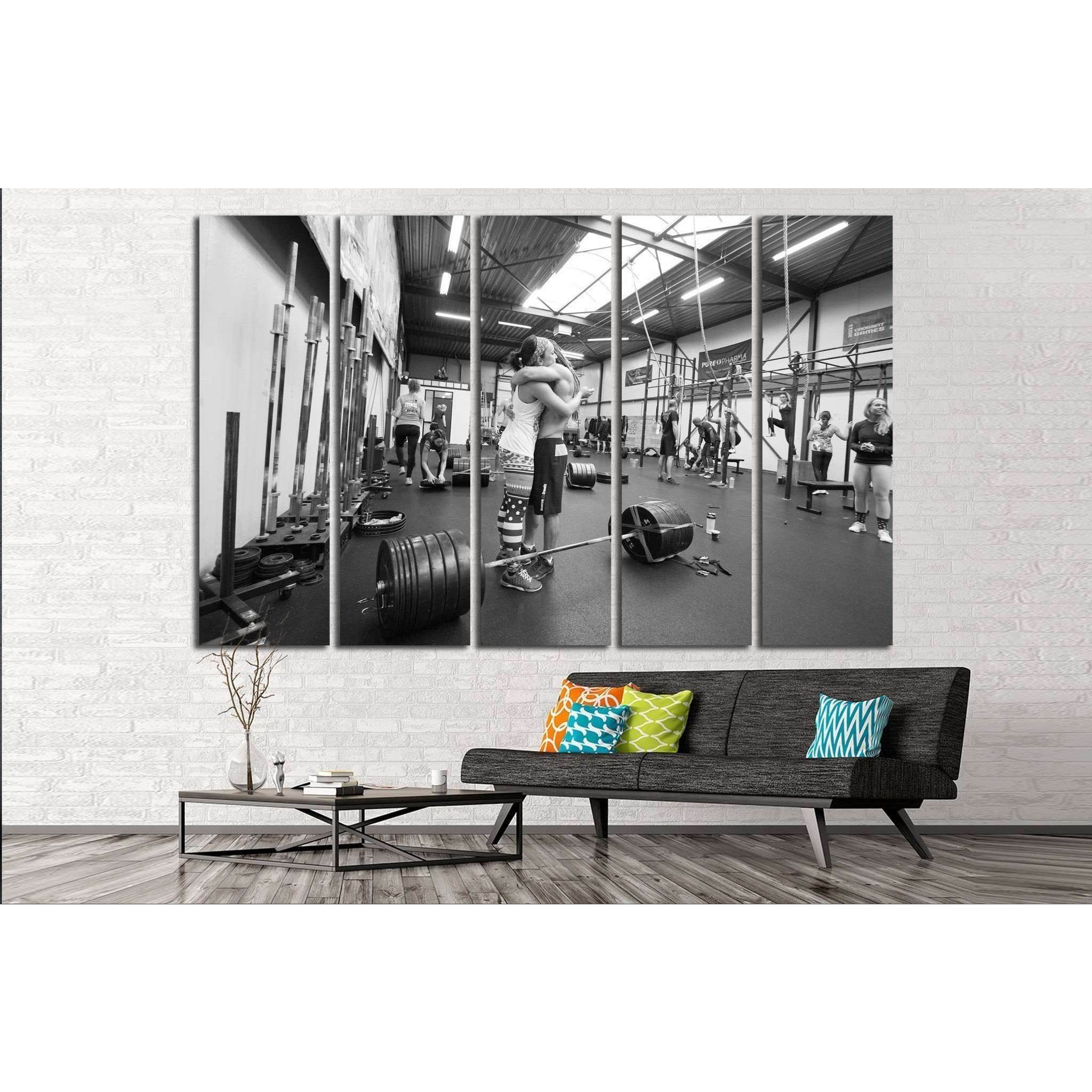 Crossfit Training №1462 Ready to Hang Canvas Print