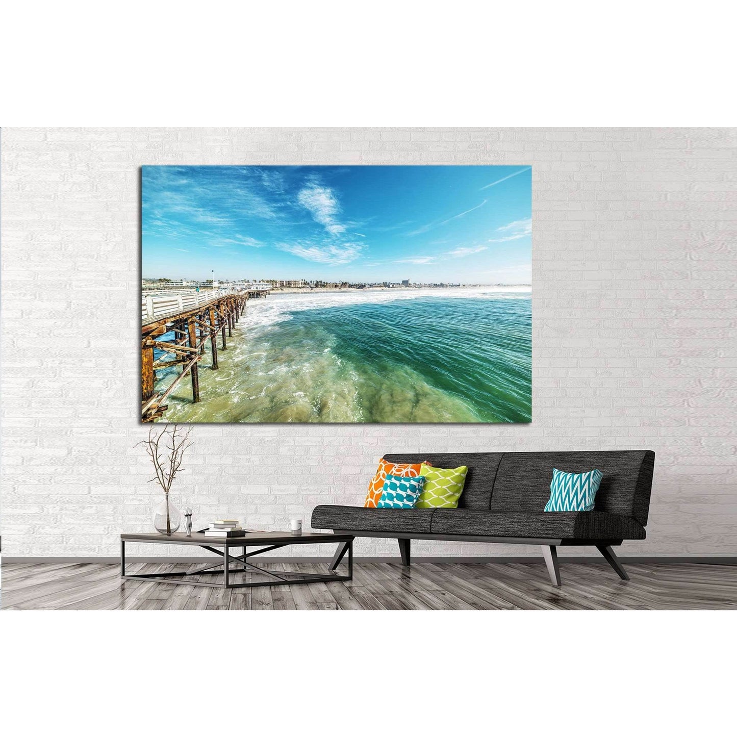 Crystal pier in San Diego, California №1032 Ready to Hang Canvas PrintCanvas art arrives ready to hang, with hanging accessories included and no additional framing required. Every canvas print is hand-crafted, made on-demand at our workshop and expertly s