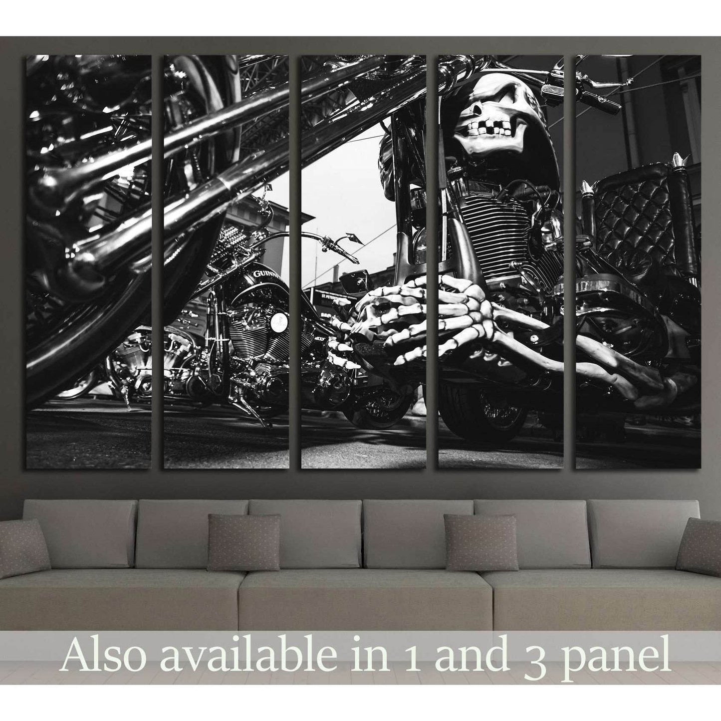 Custom Motor Bike №539 Ready to Hang Canvas Print - Zellart Canvas Prints ALL_Products, s-539