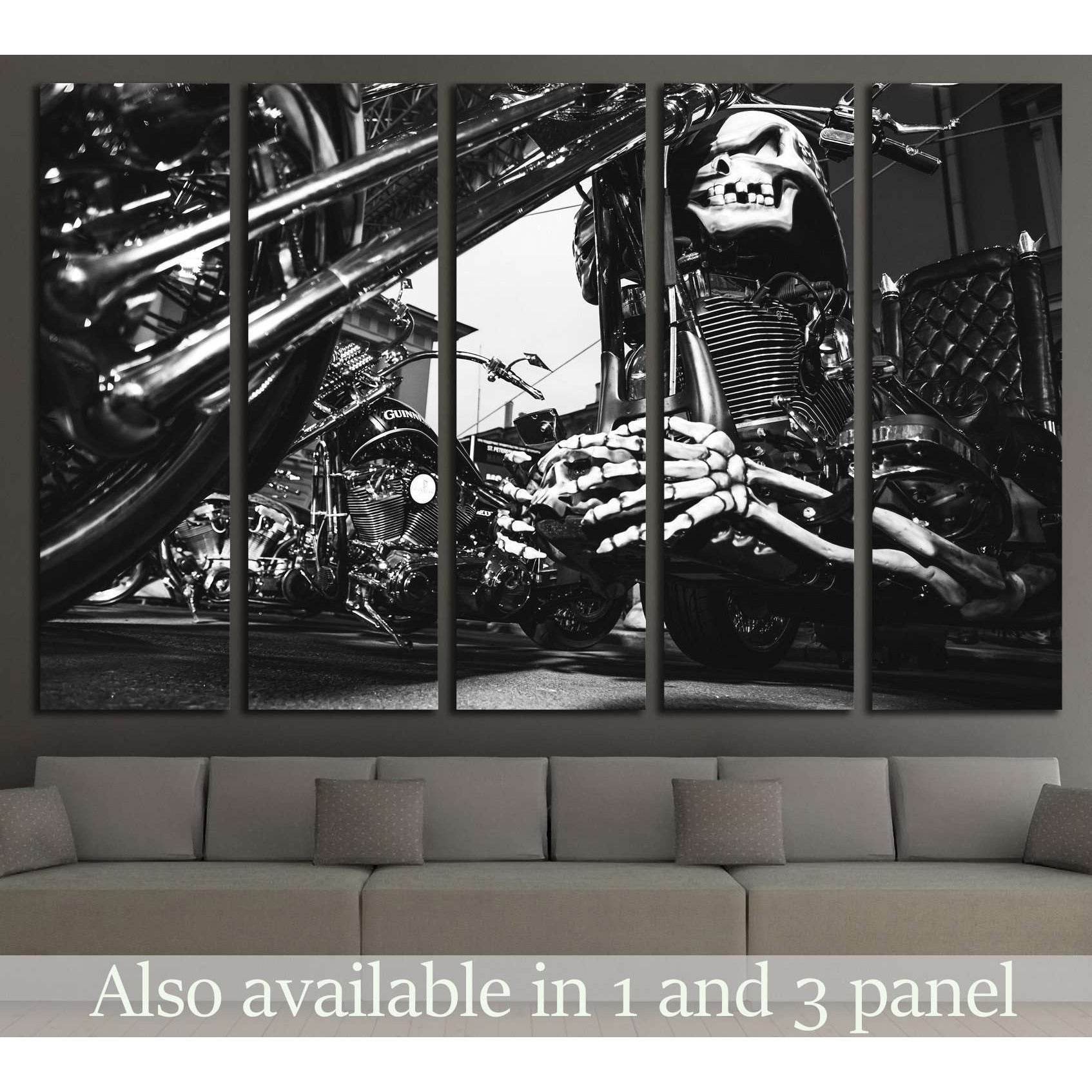 Custom Motor Bike №539 Ready to Hang Canvas Print - Zellart Canvas Prints ALL_Products, s-539