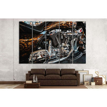 Custom Motor Bike №540 Ready to Hang Canvas Print - Zellart Canvas Prints ALL_Products, s-540