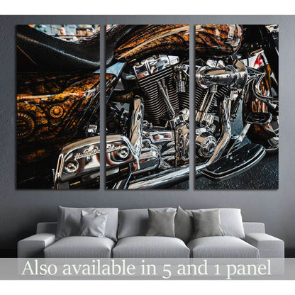 Custom Motor Bike №540 Ready to Hang Canvas Print - Zellart Canvas Prints ALL_Products, s-540