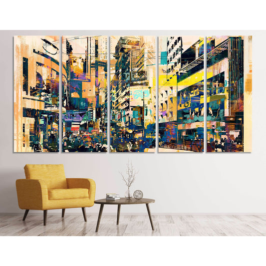 Custom Product for Ankur 105"x54" in 5 panels - Zellart Canvas Prints ALL_Products