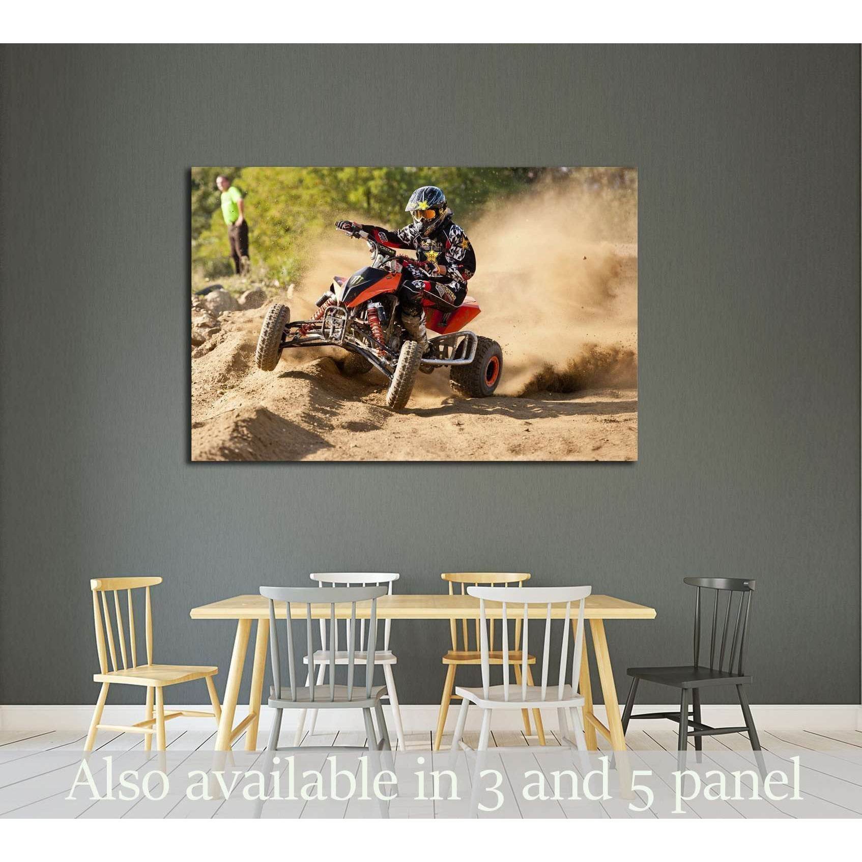 CZERWIONKA, POLAND.Unidentified rider in action on Poland Top Amator Cup №2484 Ready to Hang Canvas Print - Zellart Canvas Prints ALL_Products, s-2484