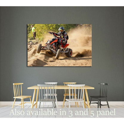 CZERWIONKA, POLAND.Unidentified rider in action on Poland Top Amator Cup №2484 Ready to Hang Canvas Print - Zellart Canvas Prints ALL_Products, s-2484