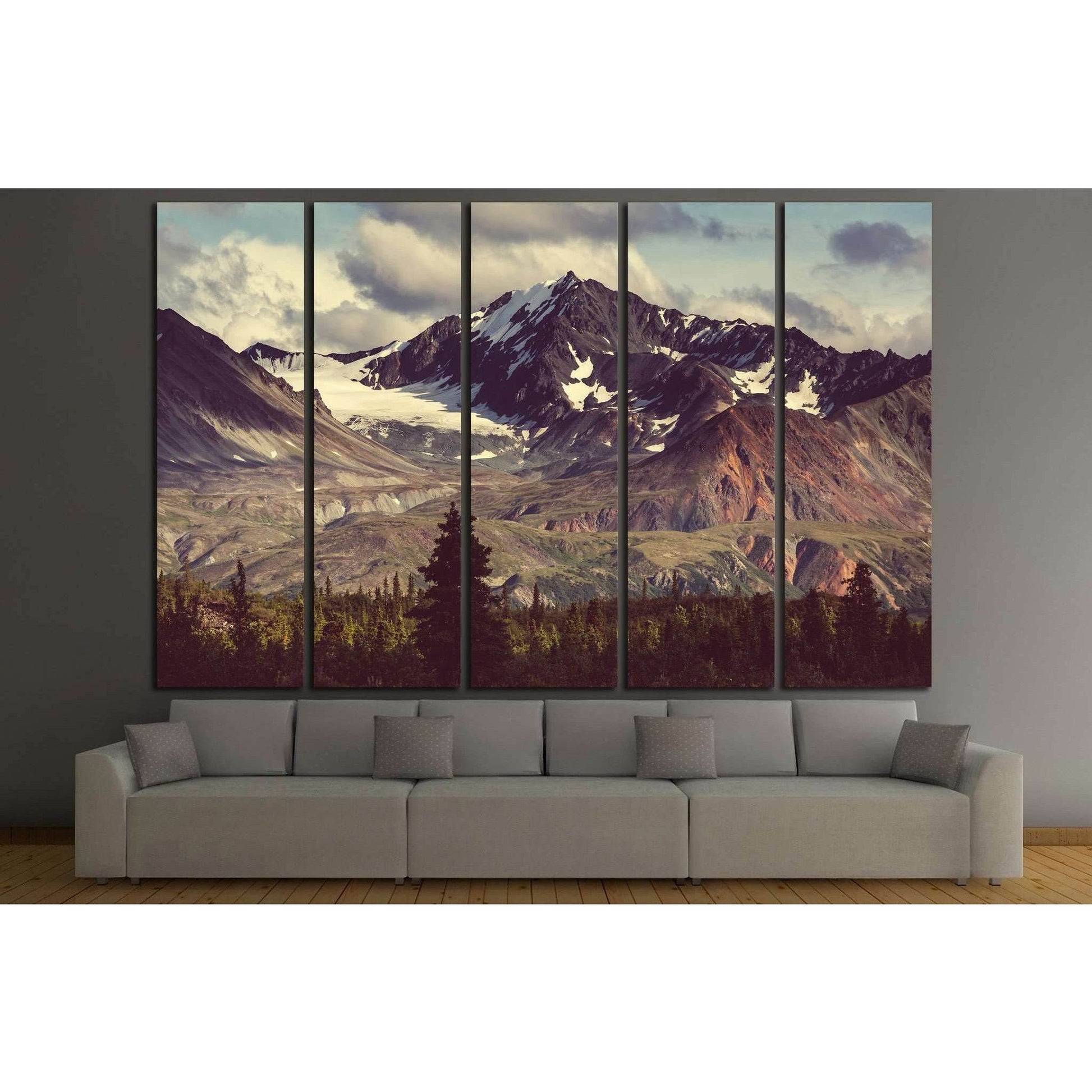 Dağlar №716 Ready to Hang Canvas Print - Zellart Canvas Prints ALL_Products, s-716