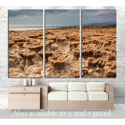 Dallol volcano in Danakil Depression - Afar region - Ethiopia №3206 Ready to Hang Canvas Print - Zellart Canvas Prints ALL_Products, s-3206