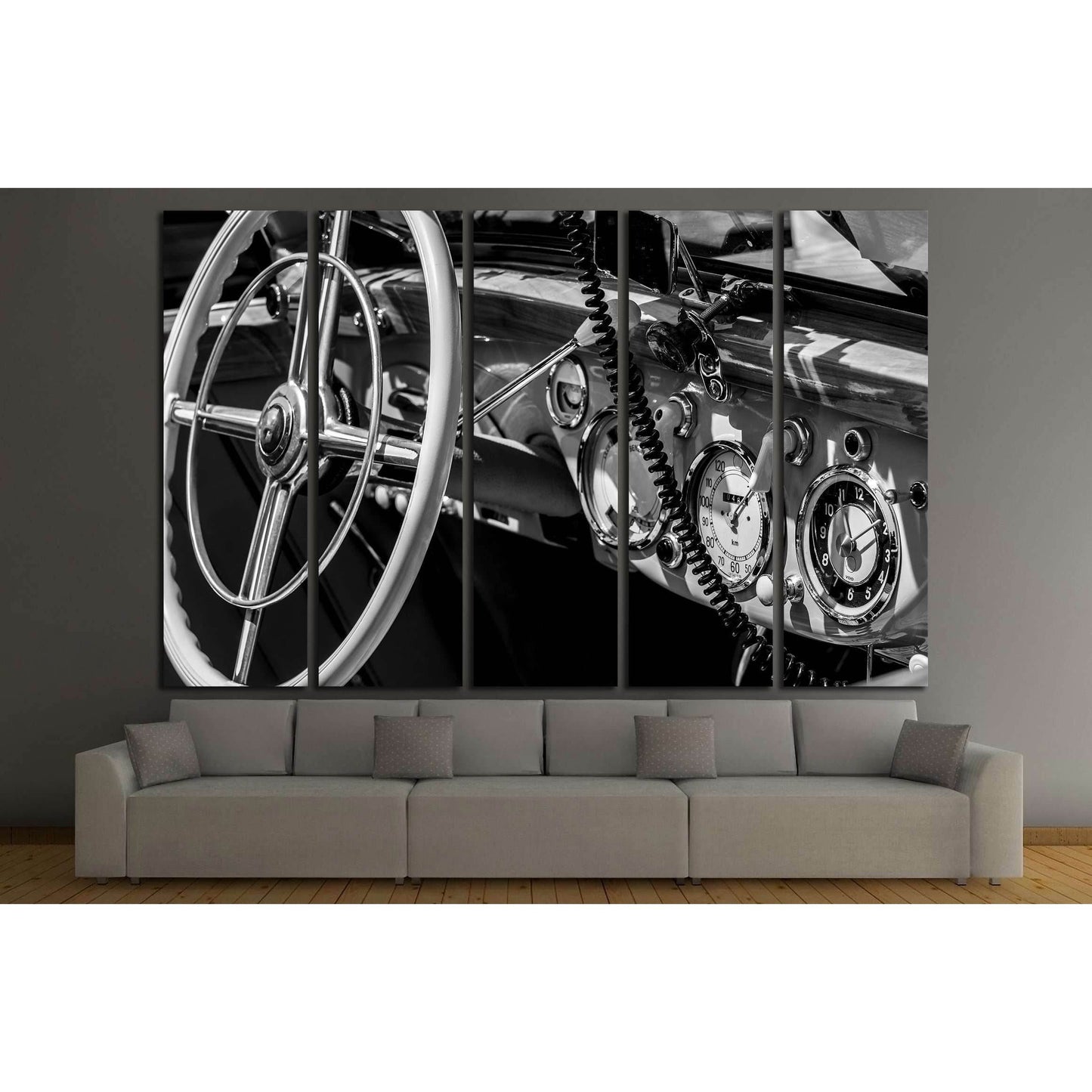 dashboard old car in black and white retro №3280 Ready to Hang Canvas PrintCanvas art arrives ready to hang, with hanging accessories included and no additional framing required. Every canvas print is hand-crafted, made on-demand at our workshop and exper