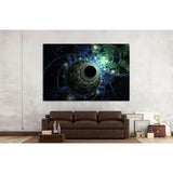 Deep ocean water, fractal abstraction №1416 Ready to Hang Canvas Print