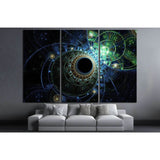 Deep ocean water, fractal abstraction №1416 Ready to Hang Canvas Print