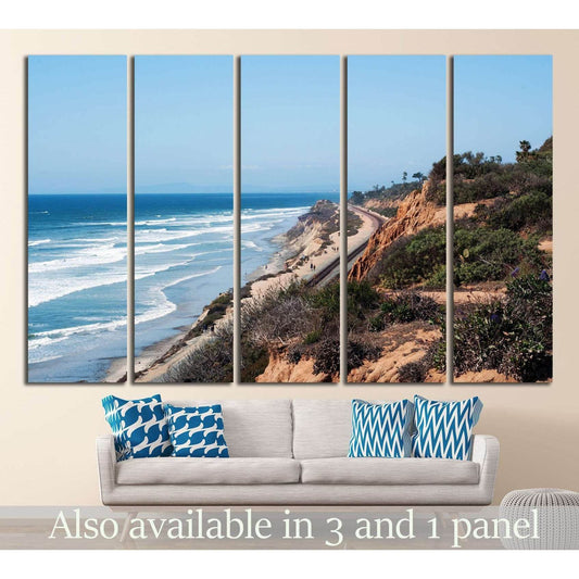 Del Mar, California №1021 Ready to Hang Canvas Print - Zellart Canvas Prints ALL_Products, s-1021