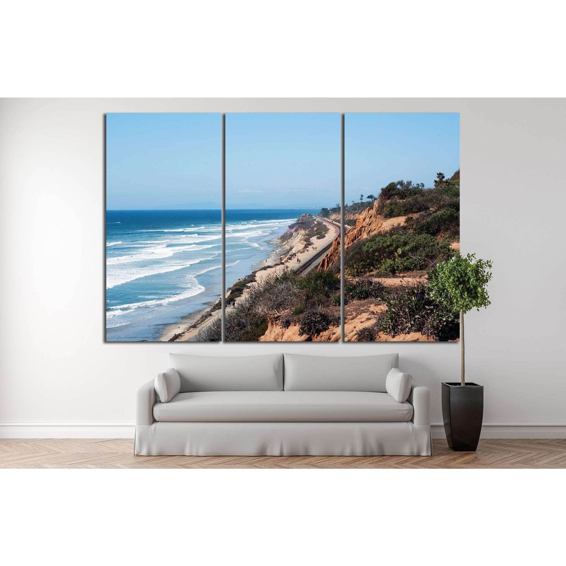 Del Mar, California №1021 Ready to Hang Canvas PrintCanvas art arrives ready to hang, with hanging accessories included and no additional framing required. Every canvas print is hand-crafted, made on-demand at our workshop and expertly stretched around 10
