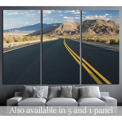 Desert road in Southern California №1899 Ready to Hang Canvas Print - Zellart Canvas Prints ALL_Products, s-1899