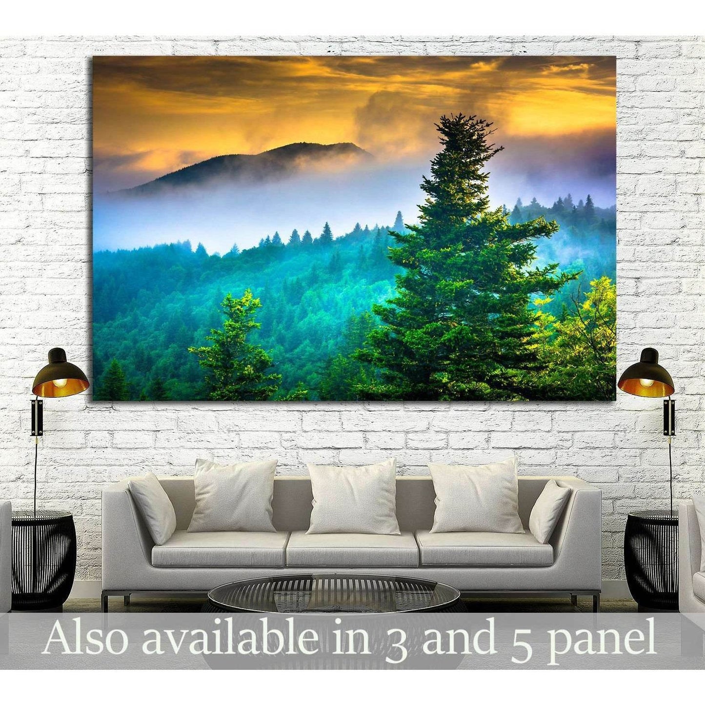 Devil's Courthouse, near the Blue Ridge Parkway in North Carolina №1975 Ready to Hang Canvas PrintCanvas art arrives ready to hang, with hanging accessories included and no additional framing required. Every canvas print is hand-crafted, made on-demand at