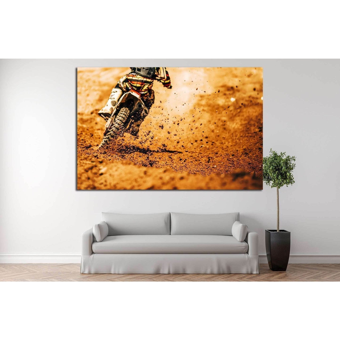 Dirt Bike №168 Ready to Hang Canvas PrintCanvas art arrives ready to hang, with hanging accessories included and no additional framing required. Every canvas print is hand-crafted, made on-demand at our workshop and expertly stretched around 100% North Am