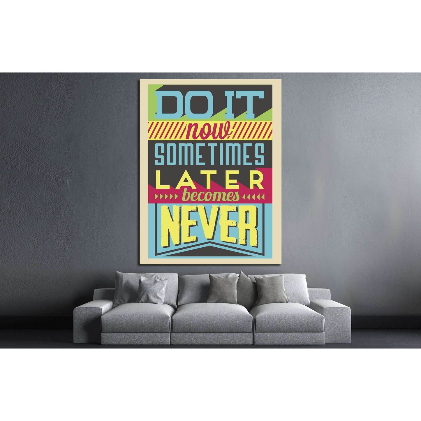 do it now №4539 Ready to Hang Canvas Print - Zellart Canvas Prints ALL_Products, s-4539