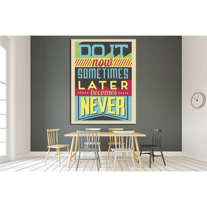 do it now №4539 Ready to Hang Canvas Print - Zellart Canvas Prints ALL_Products, s-4539