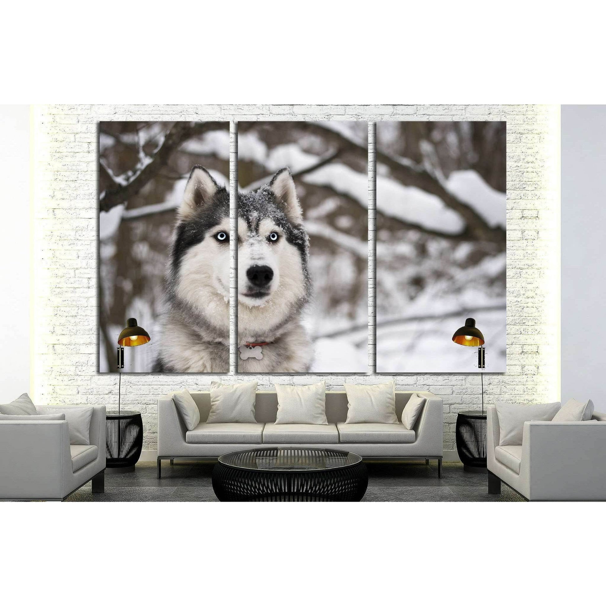 Dog and Snow №1 Ready to Hang Canvas PrintCanvas art arrives ready to hang, with hanging accessories included and no additional framing required. Every canvas print is hand-crafted, made on-demand at our workshop and expertly stretched around 100% North A