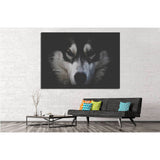 Dog Black and White №2 Ready to Hang Canvas Print