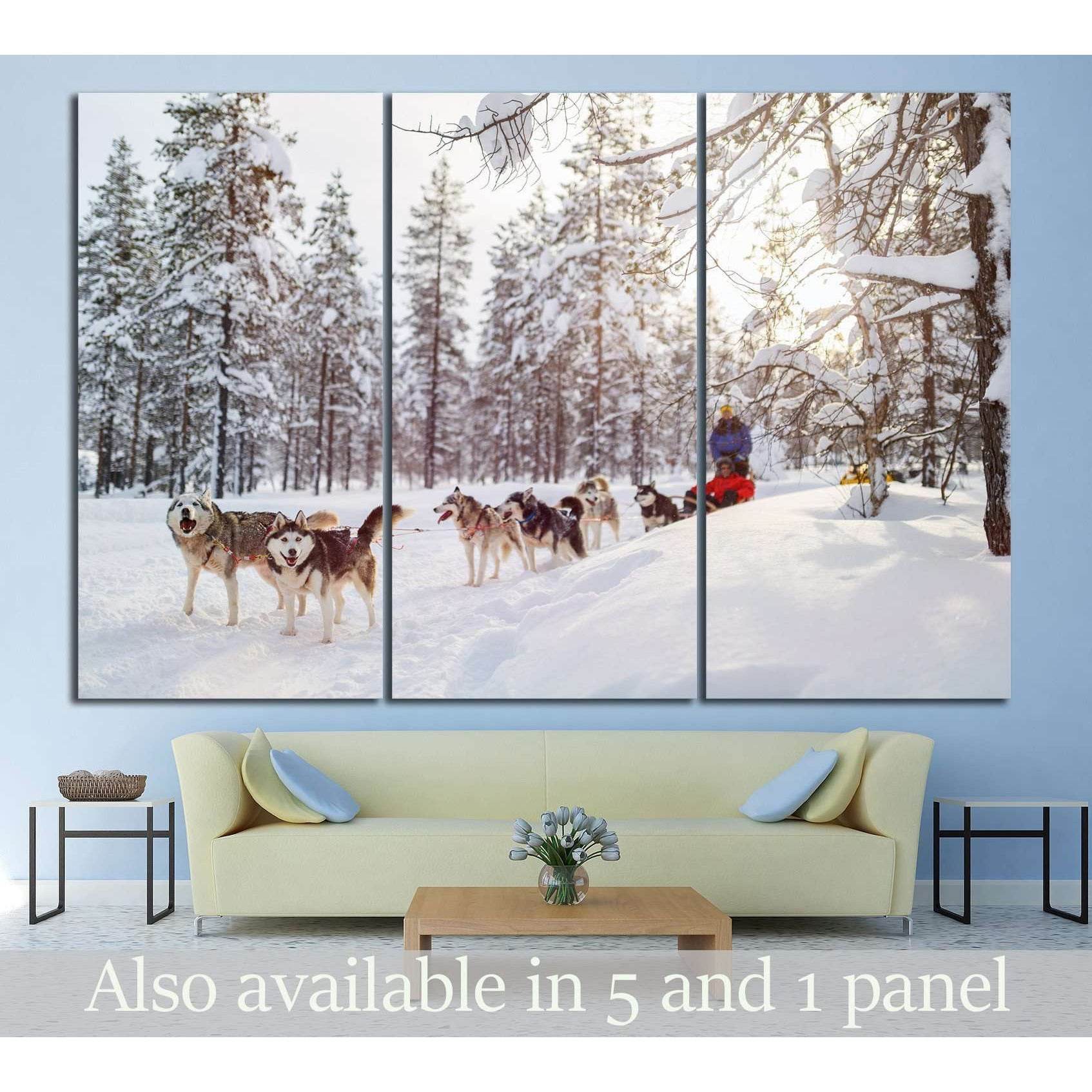 Dog team №5 Ready to Hang Canvas Print - Zellart Canvas Prints ALL_Products, s-5