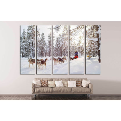 Dog team №5 Ready to Hang Canvas Print - Zellart Canvas Prints ALL_Products, s-5