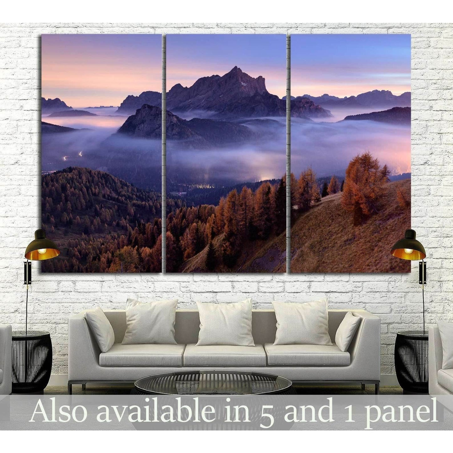 Dolomites, Italy №601 Ready to Hang Canvas Print - Zellart Canvas Prints ALL_Products, s-601