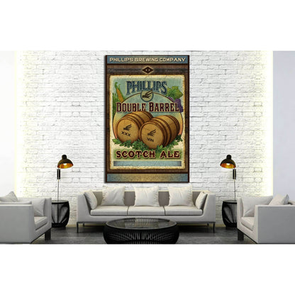 Double Barrel №3455 Ready to Hang Canvas PrintCanvas art arrives ready to hang, with hanging accessories included and no additional framing required. Every canvas print is hand-crafted, made on-demand at our workshop and expertly stretched around 100% Nor