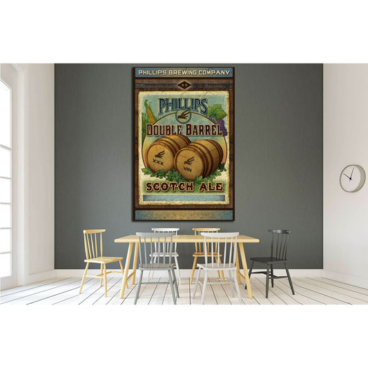 Double Barrel №3455 Ready to Hang Canvas PrintCanvas art arrives ready to hang, with hanging accessories included and no additional framing required. Every canvas print is hand-crafted, made on-demand at our workshop and expertly stretched around 100% Nor
