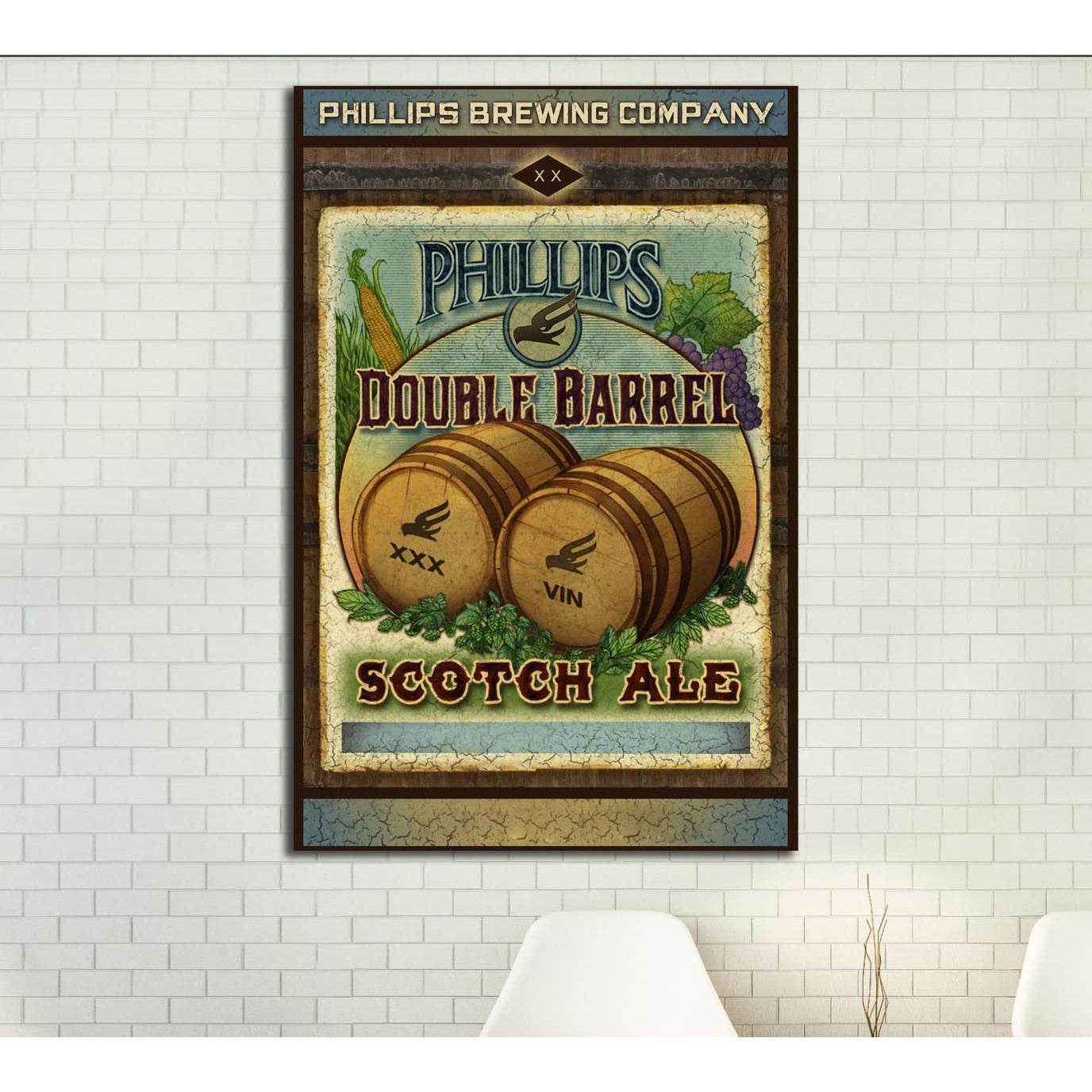 Double Barrel №3455 Ready to Hang Canvas Print - Zellart Canvas Prints ALL_Products, s-3455