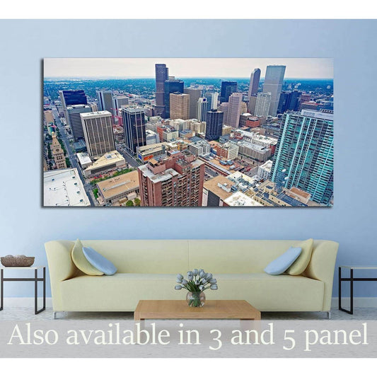 Downtown Denver №1745 Ready to Hang Canvas Print - Zellart Canvas Prints ALL_Products, s-1745