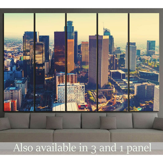 Downtown Los Angeles №1254 Ready to Hang Canvas Print - Zellart Canvas Prints ALL_Products, s-1254
