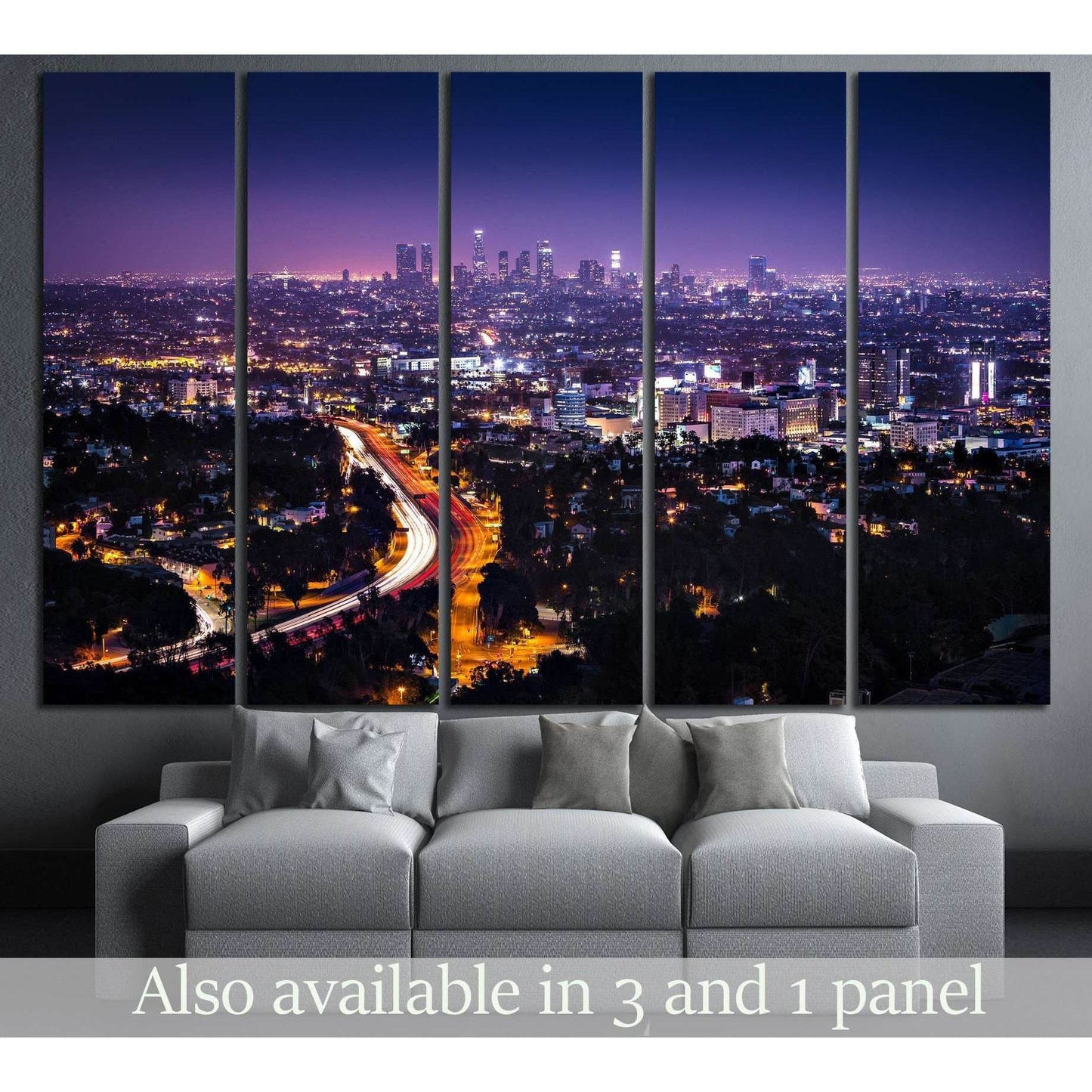 Downtown Los Angeles №884 Ready to Hang Canvas Print - Zellart Canvas Prints ALL_Products, s-884