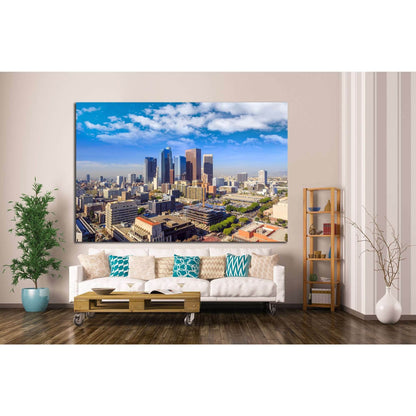 Downtown Los Angeles skyline, California №1223 Ready to Hang Canvas PrintCanvas art arrives ready to hang, with hanging accessories included and no additional framing required. Every canvas print is hand-crafted, made on-demand at our workshop and expertl
