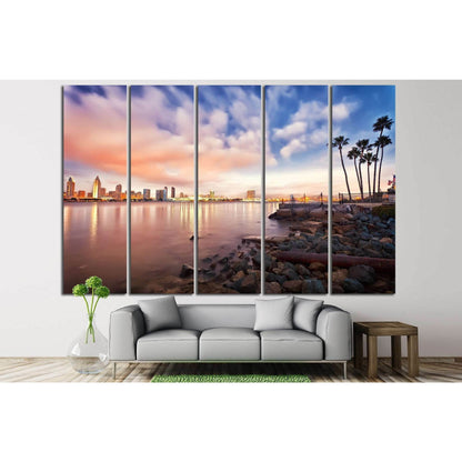 Downtown San Diego №811 Ready to Hang Canvas Print - Zellart Canvas Prints ALL_Products, s-811