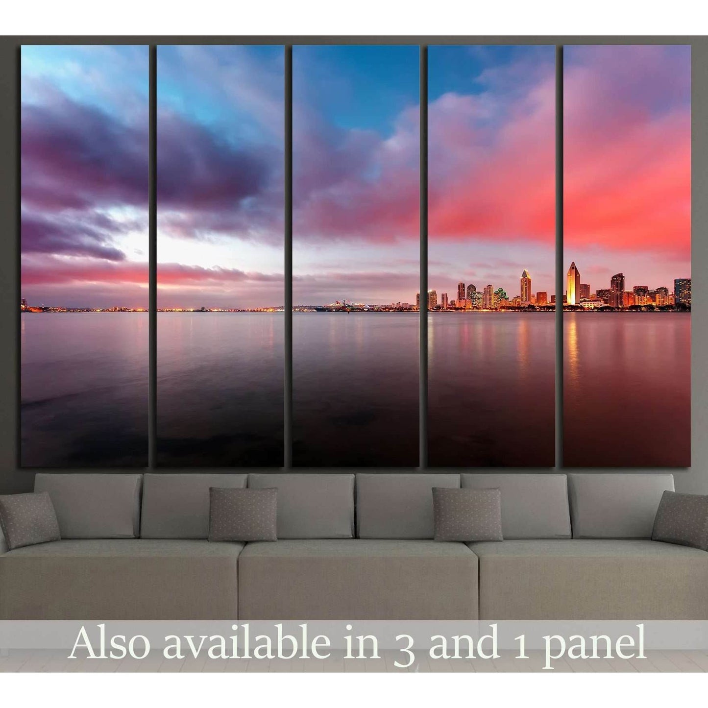 Downtown San Diego at night №1031 Ready to Hang Canvas PrintCanvas art arrives ready to hang, with hanging accessories included and no additional framing required. Every canvas print is hand-crafted, made on-demand at our workshop and expertly stretched a