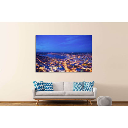 downtown seattle from above №1358 Ready to Hang Canvas PrintCanvas art arrives ready to hang, with hanging accessories included and no additional framing required. Every canvas print is hand-crafted, made on-demand at our workshop and expertly stretched a