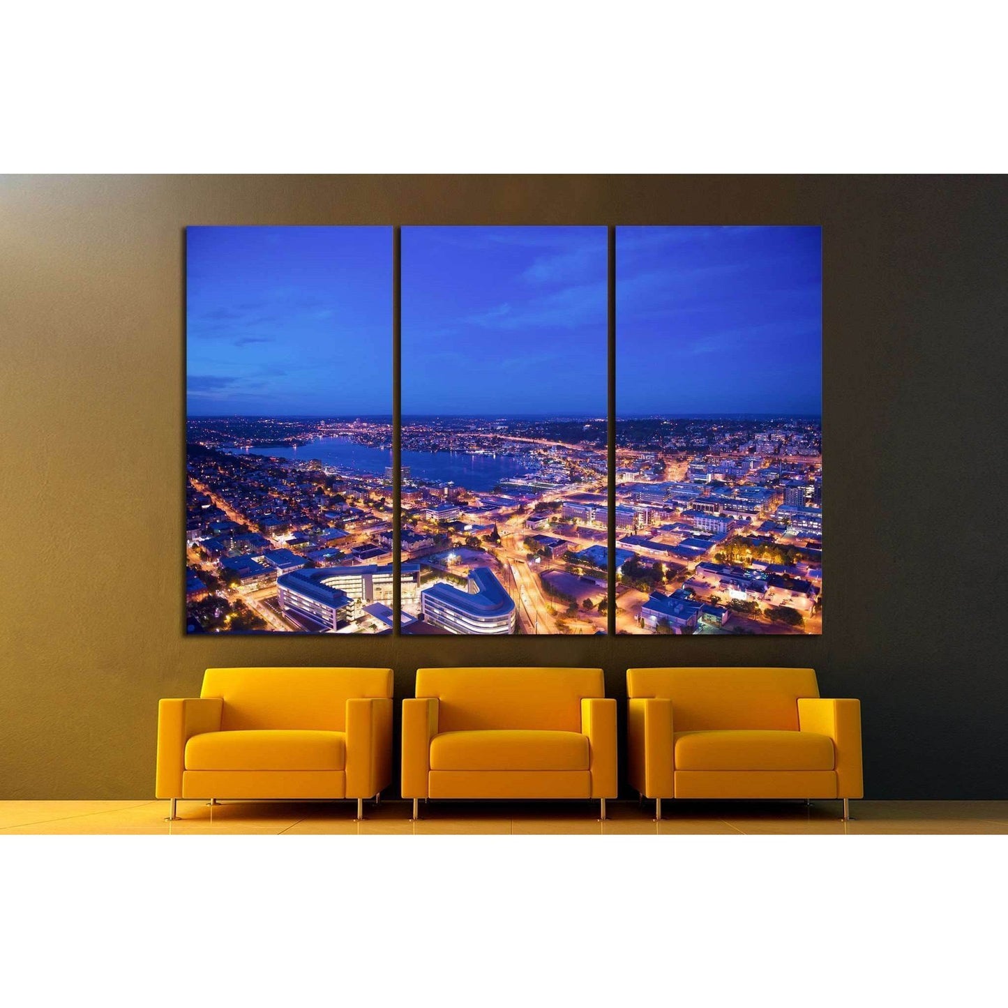 downtown seattle from above №1358 Ready to Hang Canvas PrintCanvas art arrives ready to hang, with hanging accessories included and no additional framing required. Every canvas print is hand-crafted, made on-demand at our workshop and expertly stretched a
