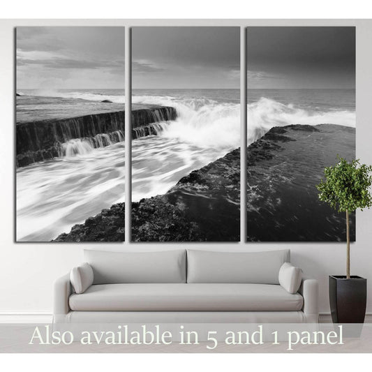 Dramatic seascape at Tanah Lot, Bali, Indonesia №2703 Ready to Hang Canvas Print - Zellart Canvas Prints ALL_Products, s-2703