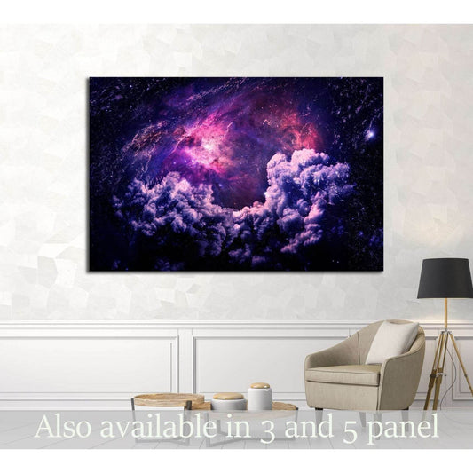 Dreamscape Galaxy - Elements of this Image Furnished by NASA №2451 Ready to Hang Canvas Print - Zellart Canvas Prints ALL_Products, s-2451