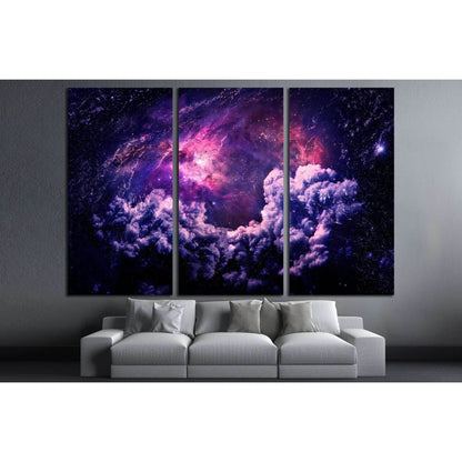 Dreamscape Galaxy - Elements of this Image Furnished by NASA №2451 Ready to Hang Canvas Print - Zellart Canvas Prints ALL_Products, s-2451