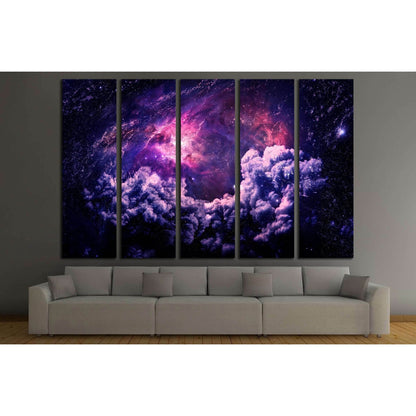 Dreamscape Galaxy - Elements of this Image Furnished by NASA №2451 Ready to Hang Canvas Print - Zellart Canvas Prints ALL_Products, s-2451