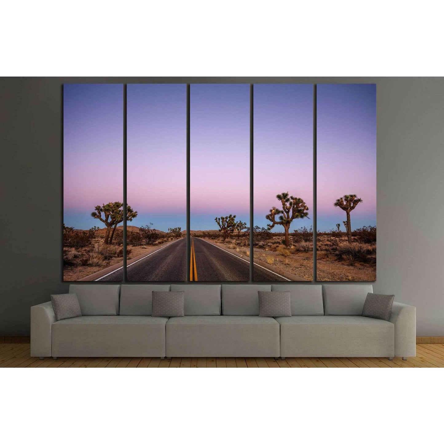 Driving through the desert №846 Ready to Hang Canvas Print - Zellart Canvas Prints ALL_Products, s-846