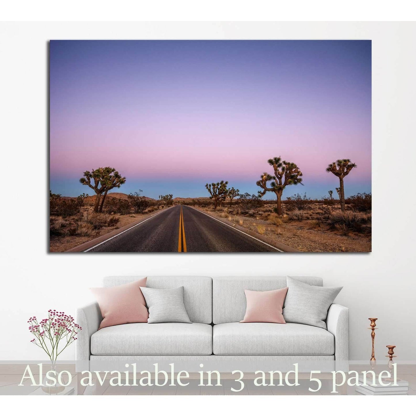 Driving through the desert №846 Ready to Hang Canvas Print - Zellart Canvas Prints ALL_Products, s-846
