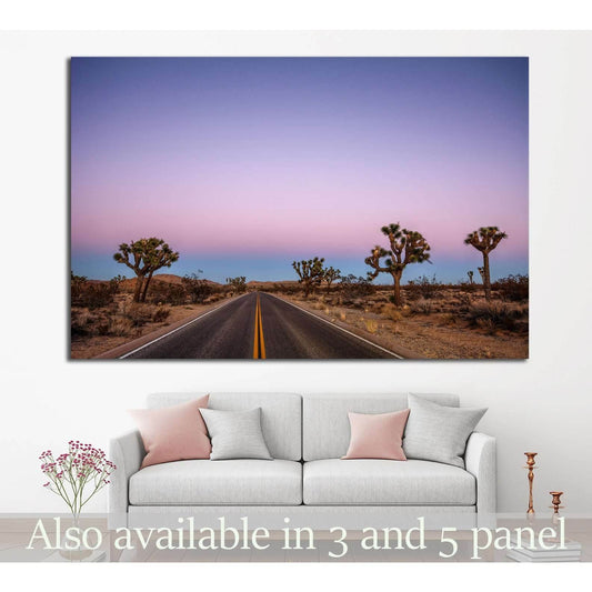 Driving through the desert №846 Ready to Hang Canvas Print - Zellart Canvas Prints ALL_Products, s-846