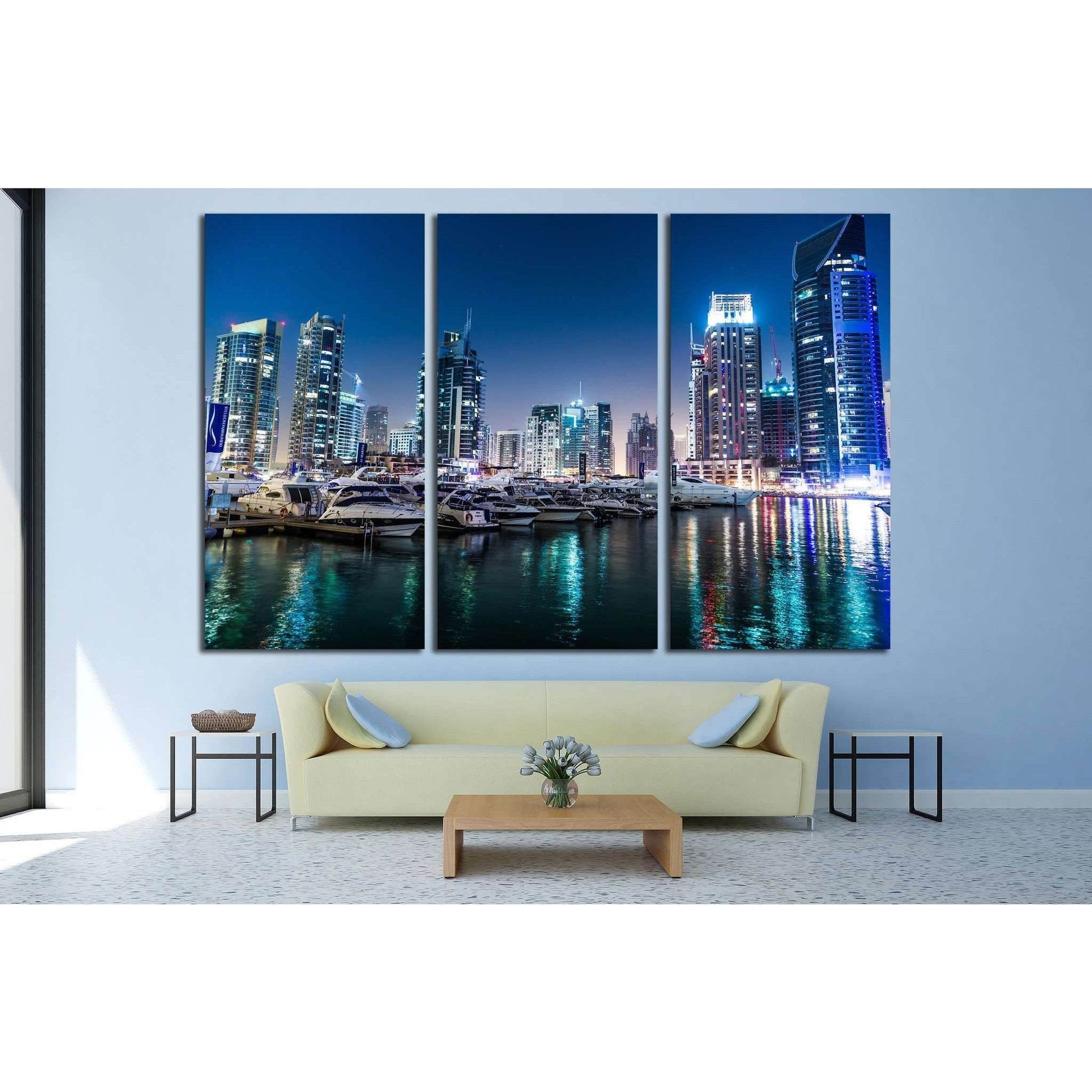 Dubai Cityscape №524 Ready to Hang Canvas Print - Zellart Canvas Prints ALL_Products, s-524