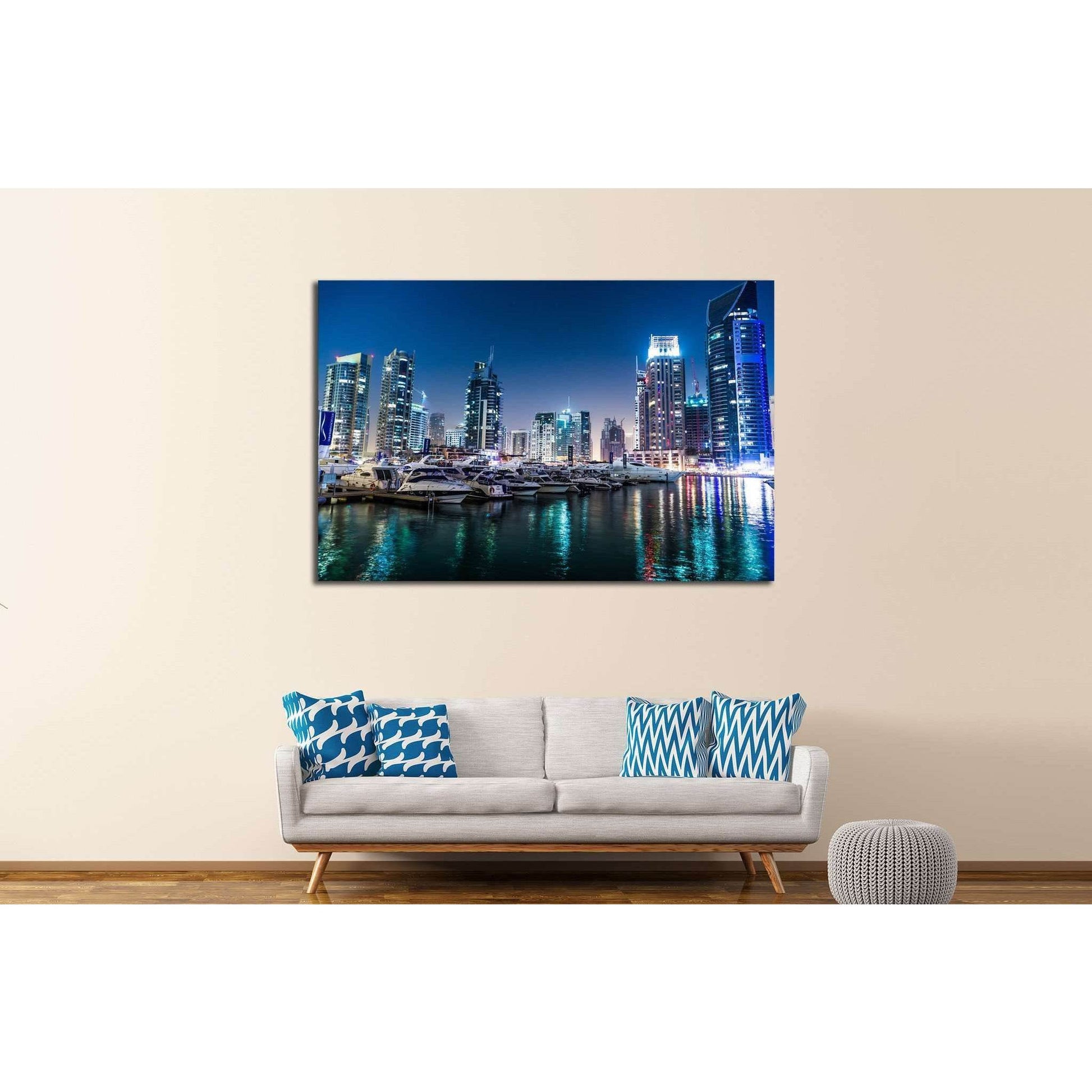 Dubai Cityscape №524 Ready to Hang Canvas Print - Zellart Canvas Prints ALL_Products, s-524